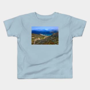 Low clouds over the Aegean - Folegandros island Kids T-Shirt